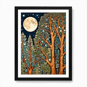 William Morris Moonlight In The Forest 46 Póster