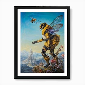 Bees And Castles Art Print