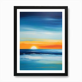 Sunset At The Beach 27 Art Print