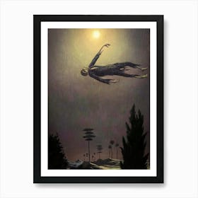 Franz Sedlacek "Apparition Above Trees" 1928 in HD | Wonderful Macabre Dark Arts Aesthetic Art Print