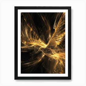 Golden Phoenix Art Print