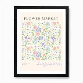 Flower Market 4 Art Print