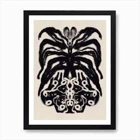 Black Orchid Art Print