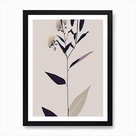 Butterfly Bush Wildflower Simplicity Art Print