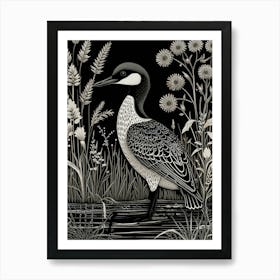 Loons In The Lake 5 Art Print