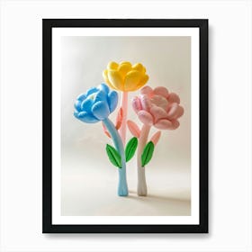 Dreamy Inflatable Flowers Carnations 4 Art Print