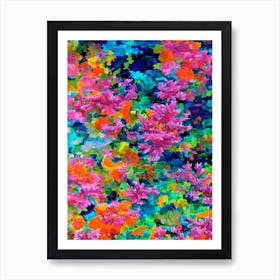 Acropora Tenius Vibrant Painting Art Print