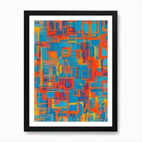 Abstract Squares 6 Art Print