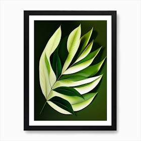 Willow Leaf Vibrant Inspired 2 Art Print