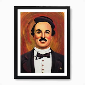 Charles Chaplin Illustration Movies Art Print