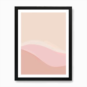 Abstract Pink Background Art Print