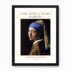 A girl with a pearl earring - Johannes Vermeer Art Print