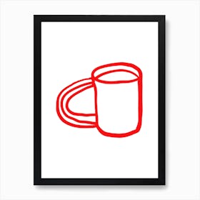 Red Mug Art Print