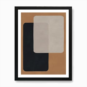 Abstraction on brown background 5 Art Print