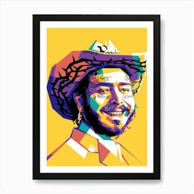 Post Malone WPAP Art Print