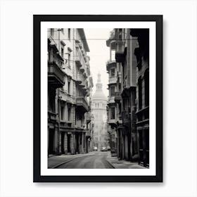 Genoa, Italy, Black And White Photography 1 Art Print