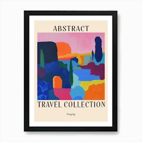 Abstract Travel Collection Poster Hungary 2 Art Print