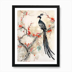 Bird Flowers Chinese Style 8 Art Print