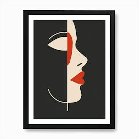 Face Of A Woman 100 Art Print