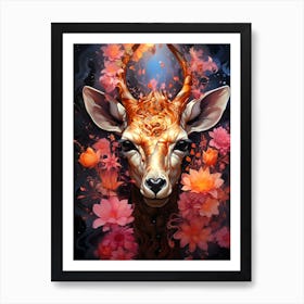 Deer Head 1 Art Print