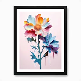 Oil Flower (1) Art Print