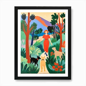 Dog Walk Art Print