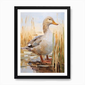 Bird Painting Duck 3 Art Print