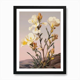 Freesia 2 Flower Painting Art Print