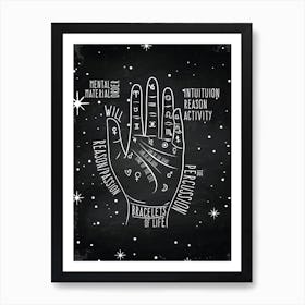 Hand Of The Tarot - Astrology poster Art Print