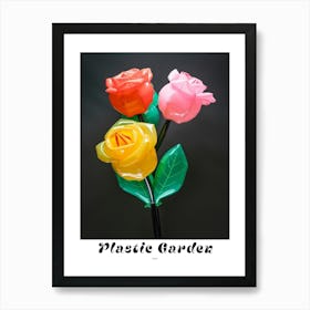 Bright Inflatable Flowers Poster Rose 4 Art Print