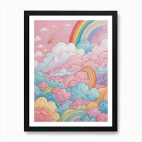 Rainbow Clouds 2 Art Print