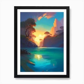 Landscape Painting, Landscape Painting, Landscape Painting, Landscape Painting, Landscape Painting 9 Poster