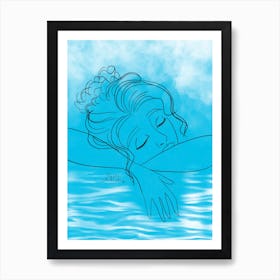 Lady In The Sky Art Print