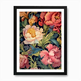 Floral Wallpaper 28 Art Print