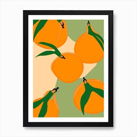 Orange Float Art Print