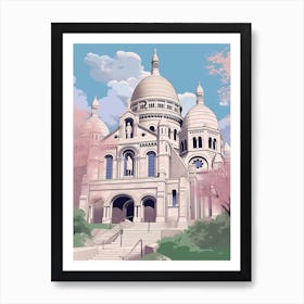 Sacre Coeur Basilica Paris France Art Print