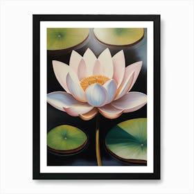 India National Flower the Lotus Flower Art Poster