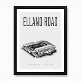 Elland Road Leeds United Fc Stadium Art Print