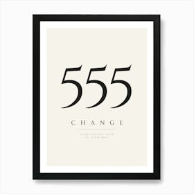 555 Angel Number Print Art Print
