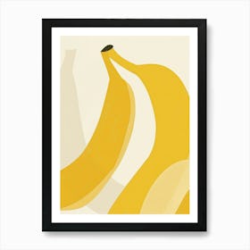 Bananas Close Up Illustration 3 Art Print