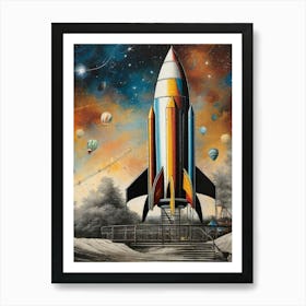 Space Shuttle Art Print Poster