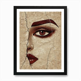 Face Of A Woman 116 Art Print