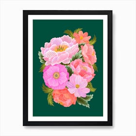 Pink Peonies Art Print