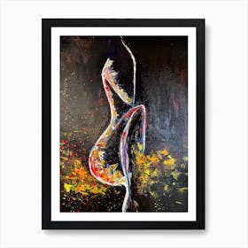 Watercolor Tropical Woman #11 Art Print Art Print Art Print