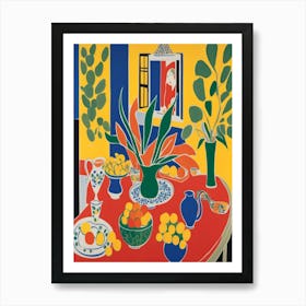 Table In The Sun Matisse Style Art Print