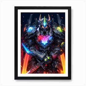 Robot Warrior Art Print