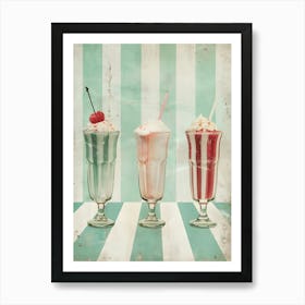 Milkshakes: Fast Food Pop Art Art Print