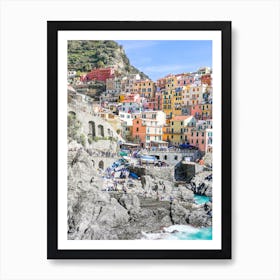 Colourful Manarola Cinque Terre Póster