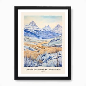 Torres Del Paine National Park Chile 1 Poster Art Print