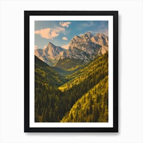 Durmitor National Park Montenegro Vintage Poster Art Print